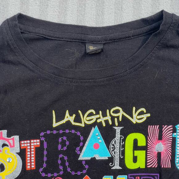 G Unit T-Shirt Embellished Laughing Bank Womens Size Large Gaphic - Picture 4 of 9